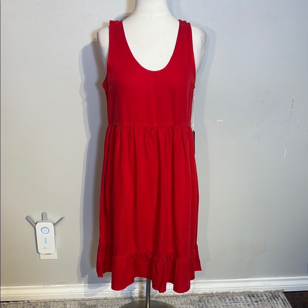 - Jackson Rowe Red "They Say" Scoop Neck Sundress NWT